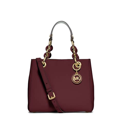 michael kors purple cynthia satchel|Cynthia Small Signature Logo Satchel .